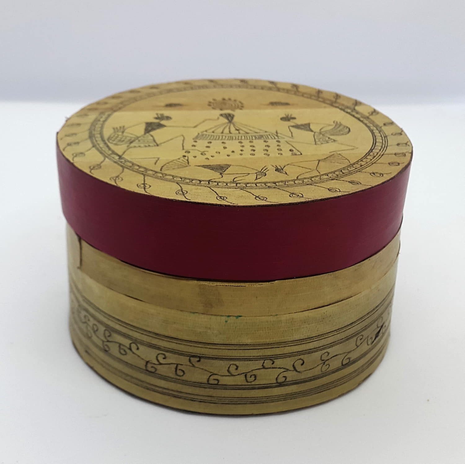 Palm-leaf Decorative box Box-PL-100