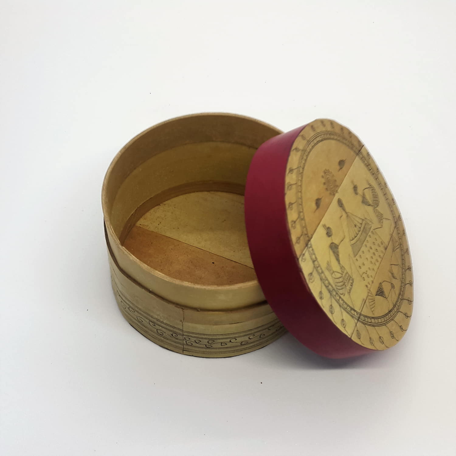 Palm-leaf Decorative box Box-PL-100c