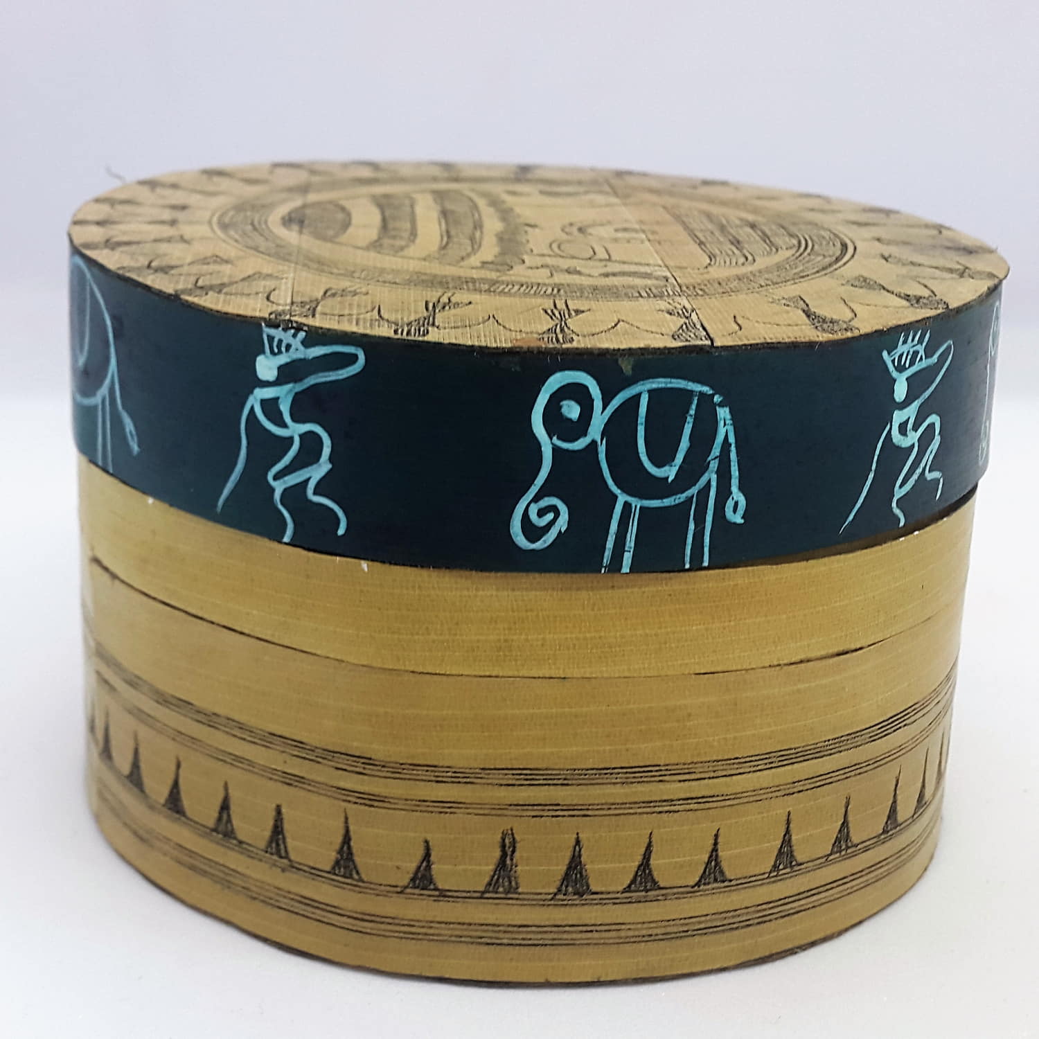 Palm-leaf Decorative box Box-PL-109a