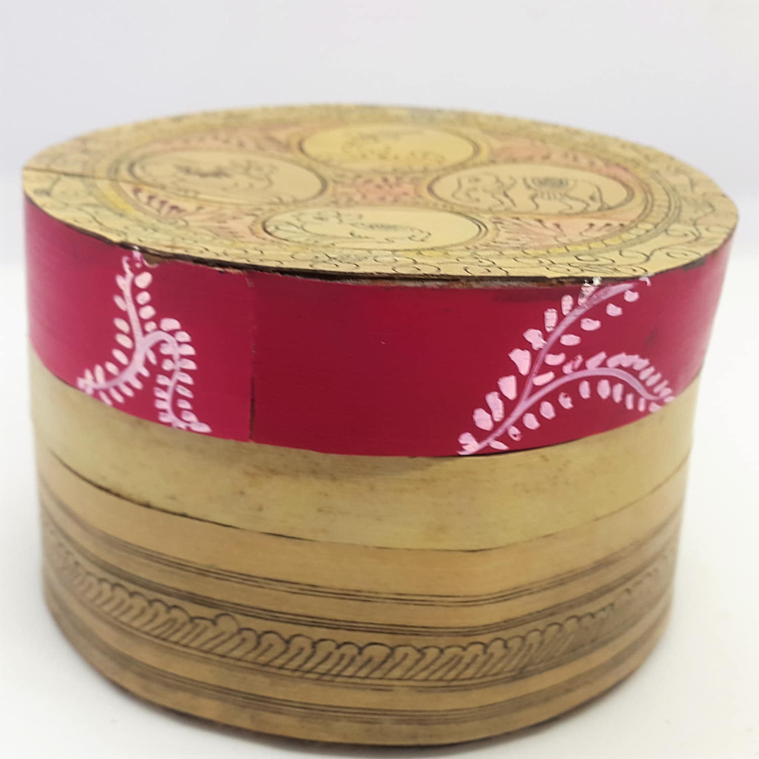 Palm-leaf Decorative box Box-PL-111a