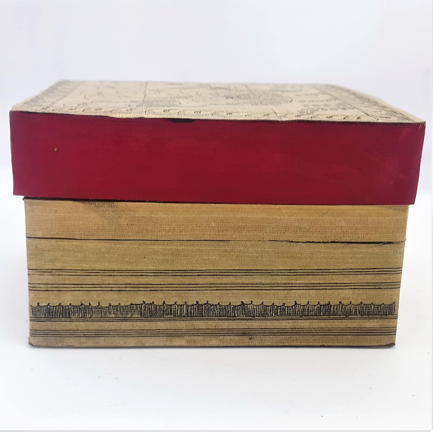 Palm-leaf Decorative box Box-PL-113c