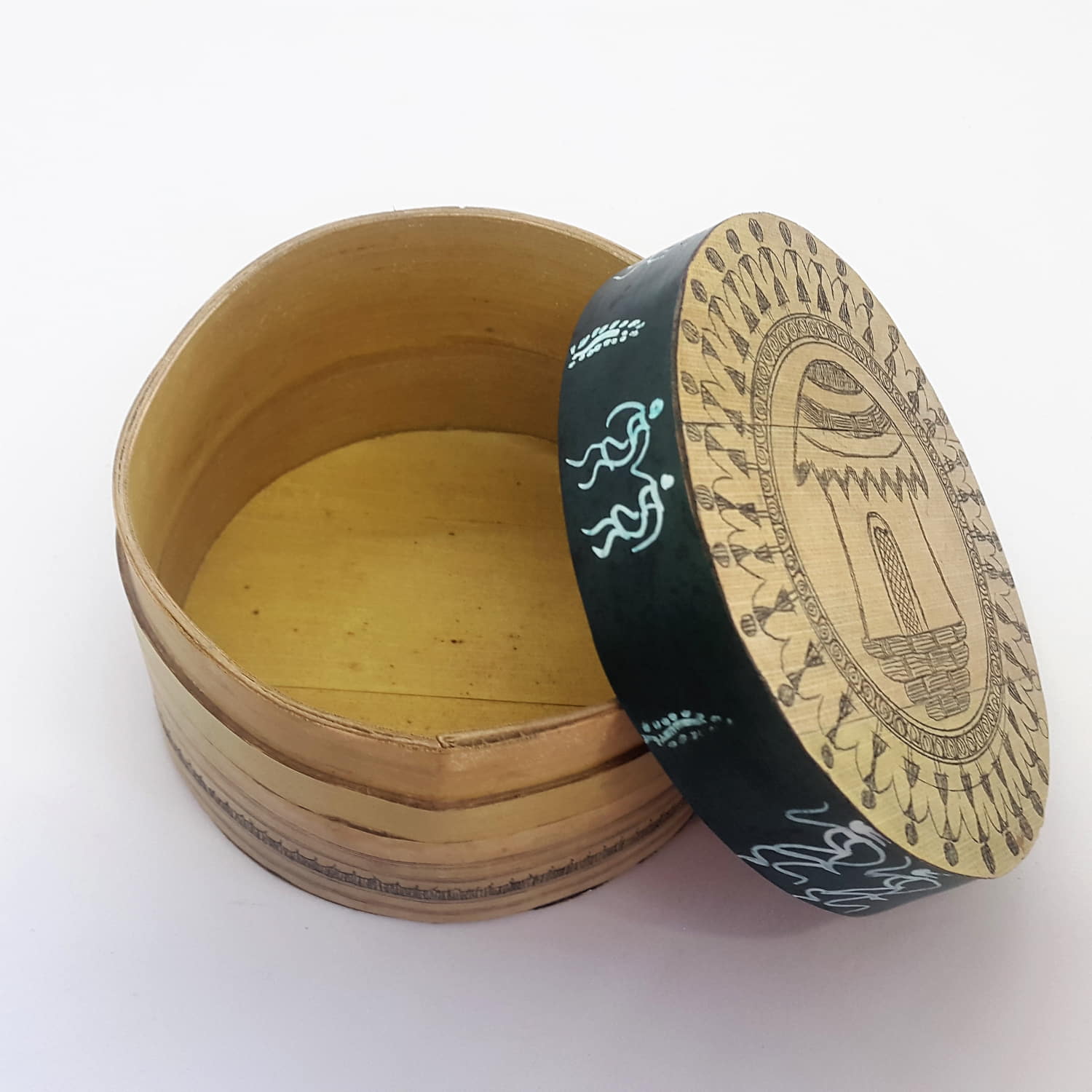 Palm-leaf Decorative box Box-PL-116b