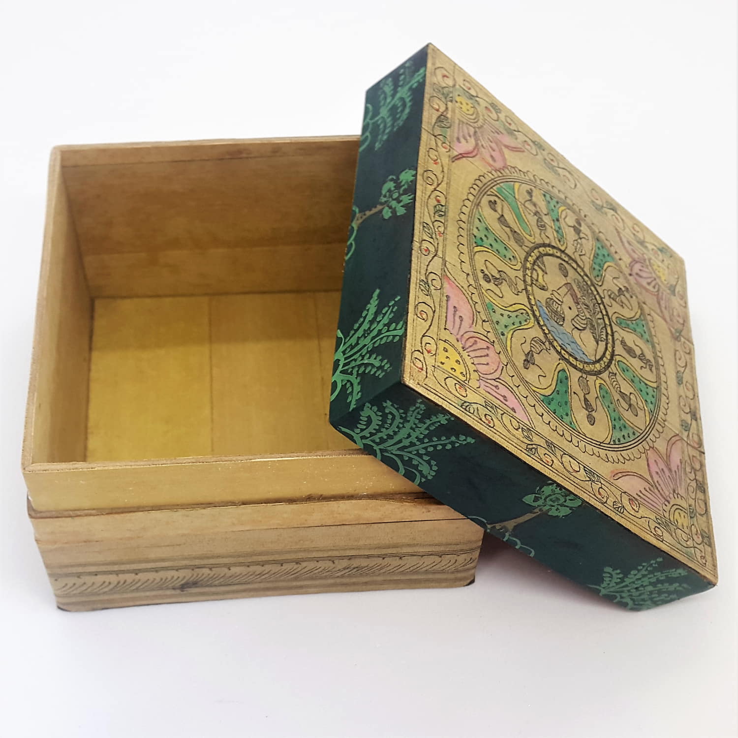 Palm-leaf Decorative box Box-PL-117b