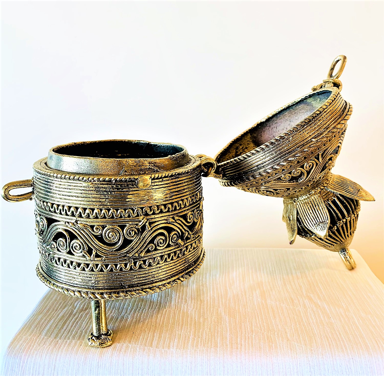 Dokra handmade antique storage box DS-00-968a