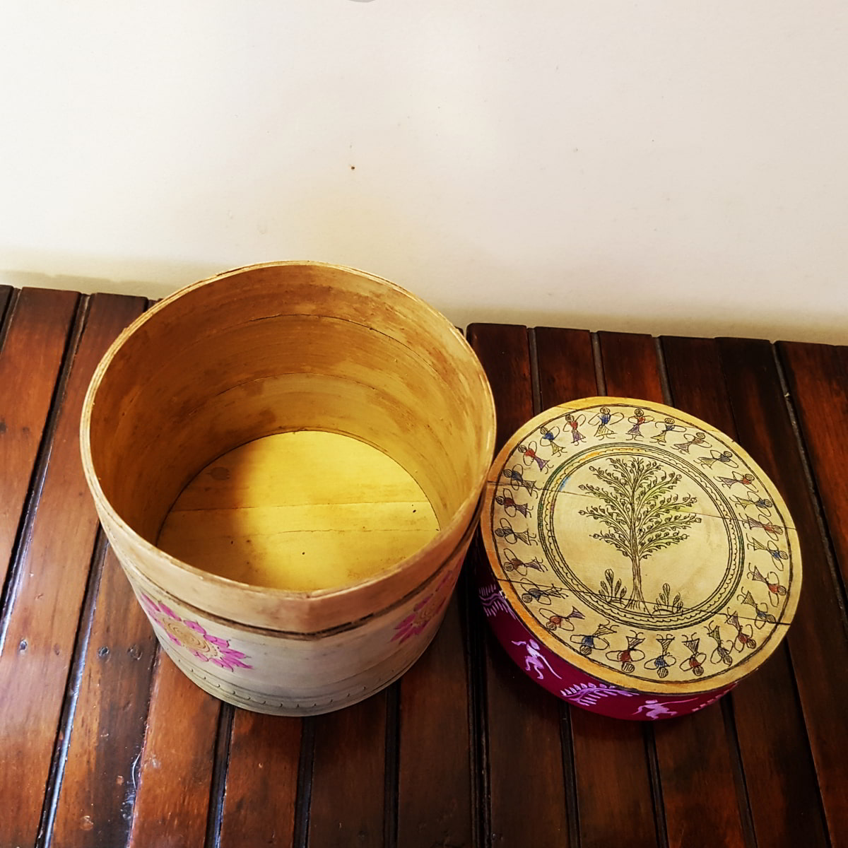 Palm-leaf Decorative box Box-PL-119a