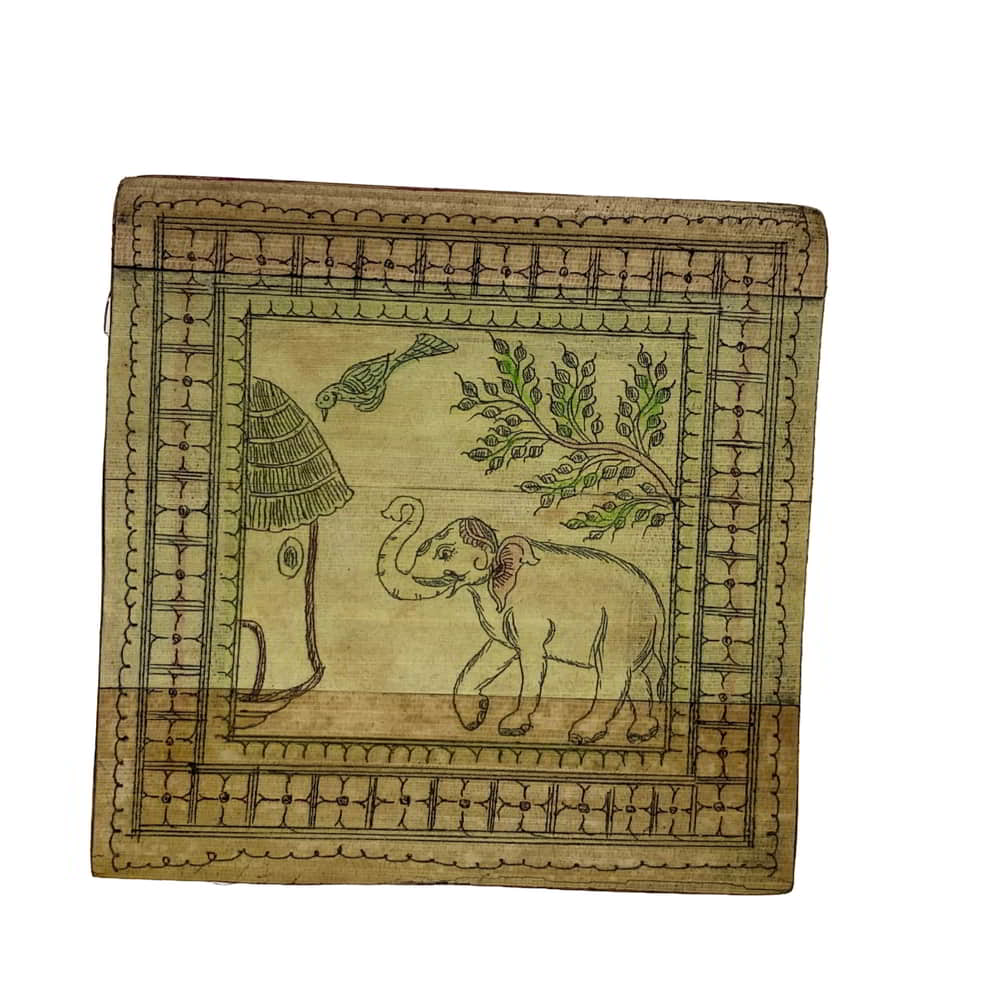 Palm-leaf storage box Box-PL-124a