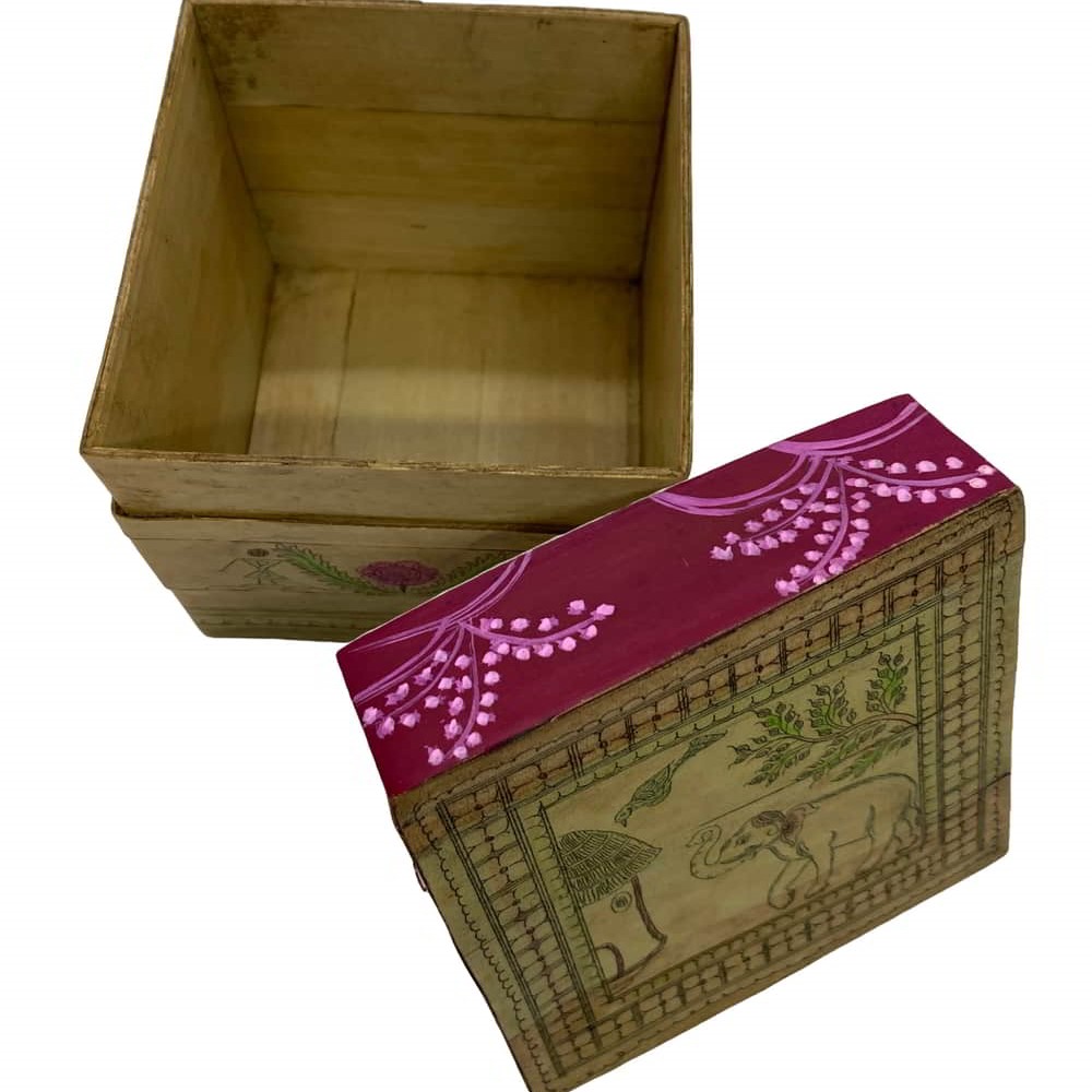 Palm-leaf Jewelry Box-PL-124b