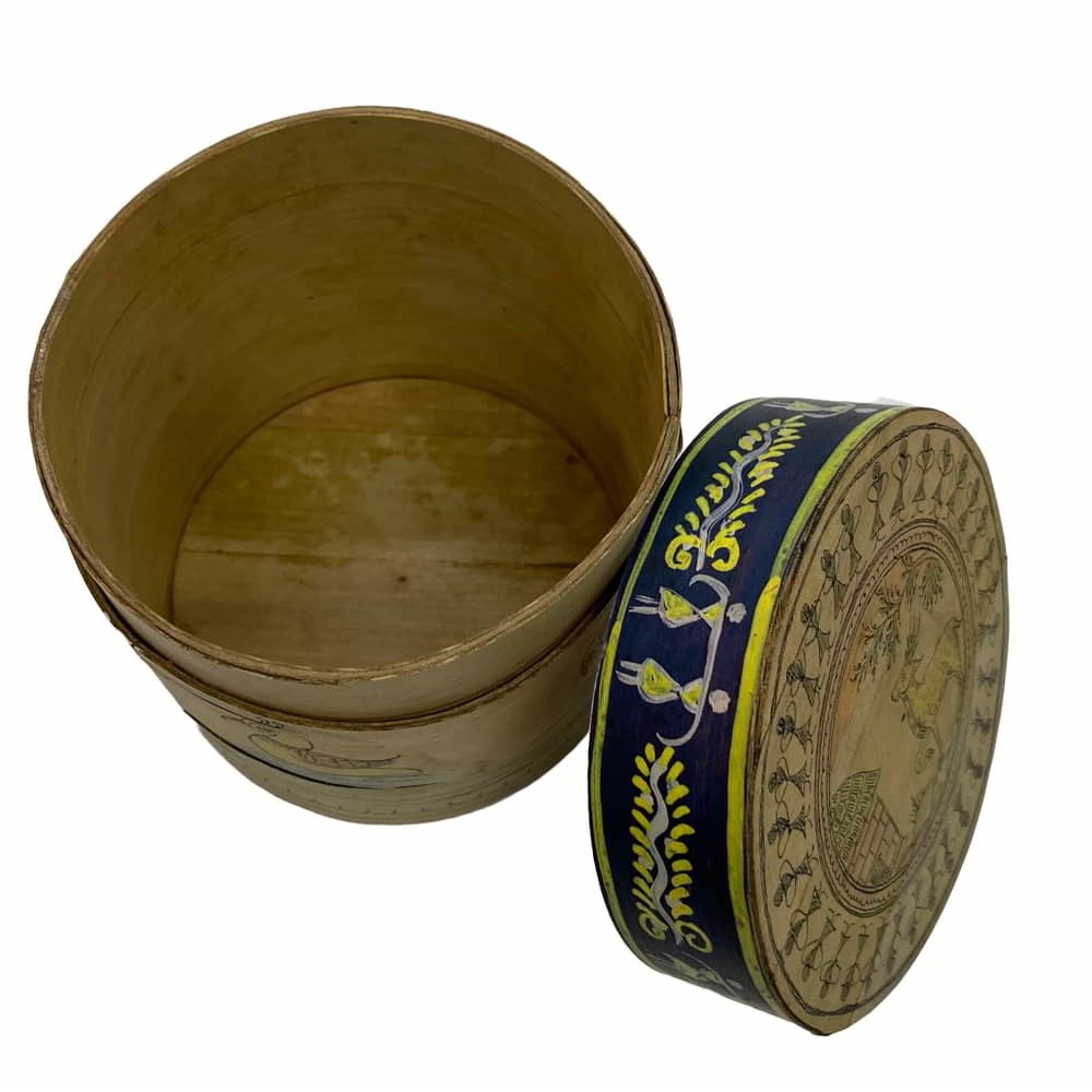 Palm-leaf box Box-PL-129c