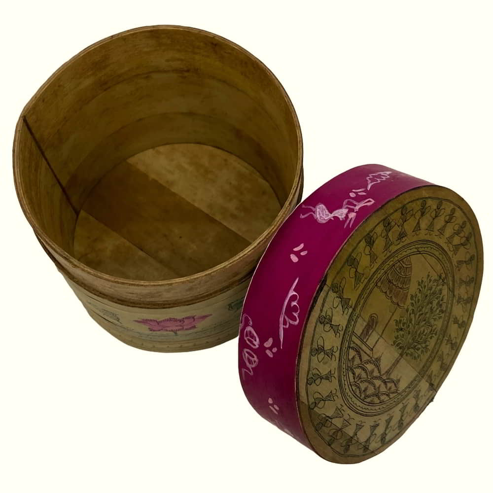 Palm-leaf box Box-PL-131b