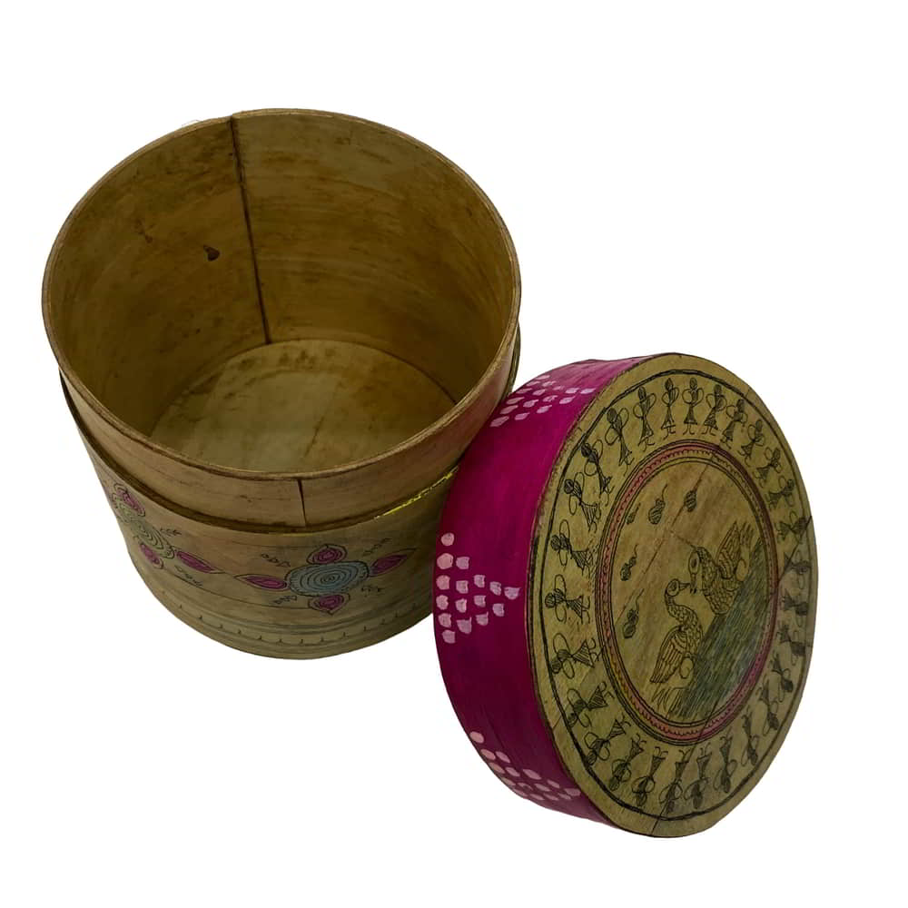 Palm-leaf Decorative box Box-PL-133b