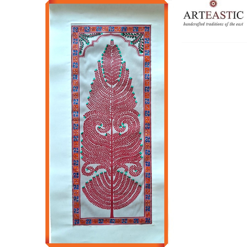 Tassar Pattachitra Tree of life PCP-T-083