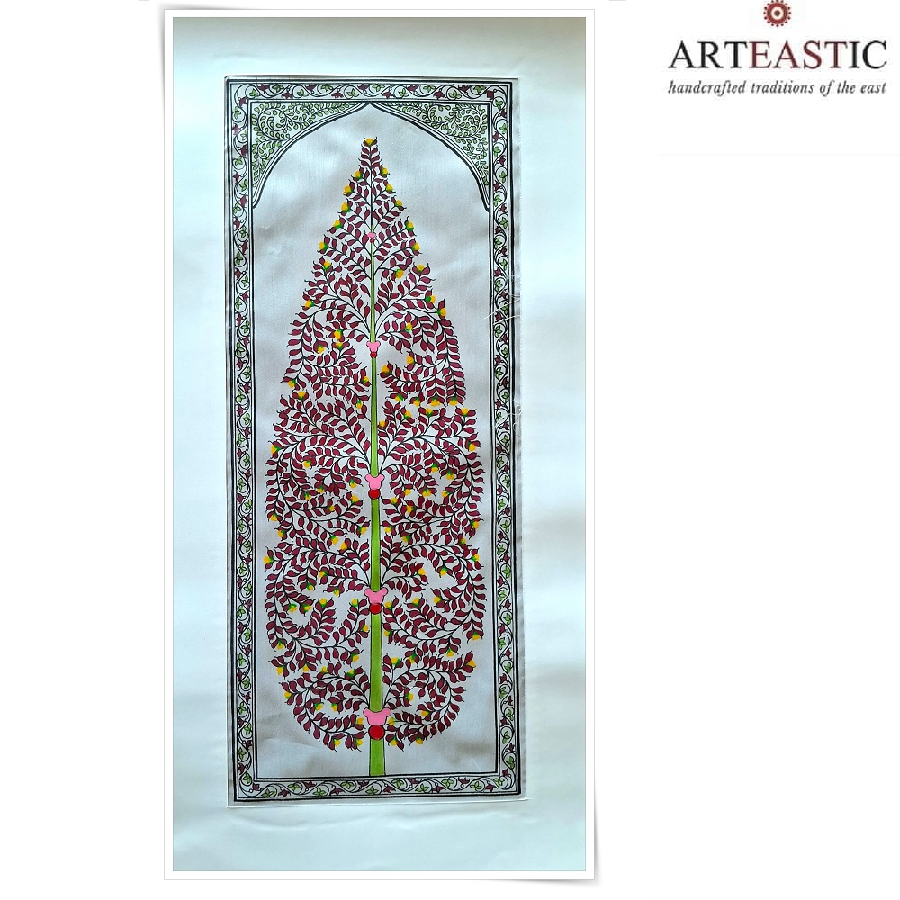 Tassar Pattachitra tree of life PCP-T-085