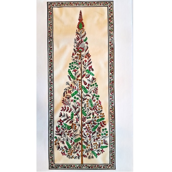 Tassar Pattachitra tree of life PCP-T-084