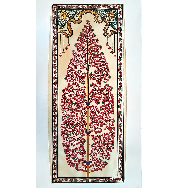 Tassar Pattachitra tree of life PCP-T-086