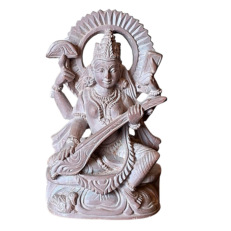 Stone Sculpture  Devi Saraswati S-Stone-331