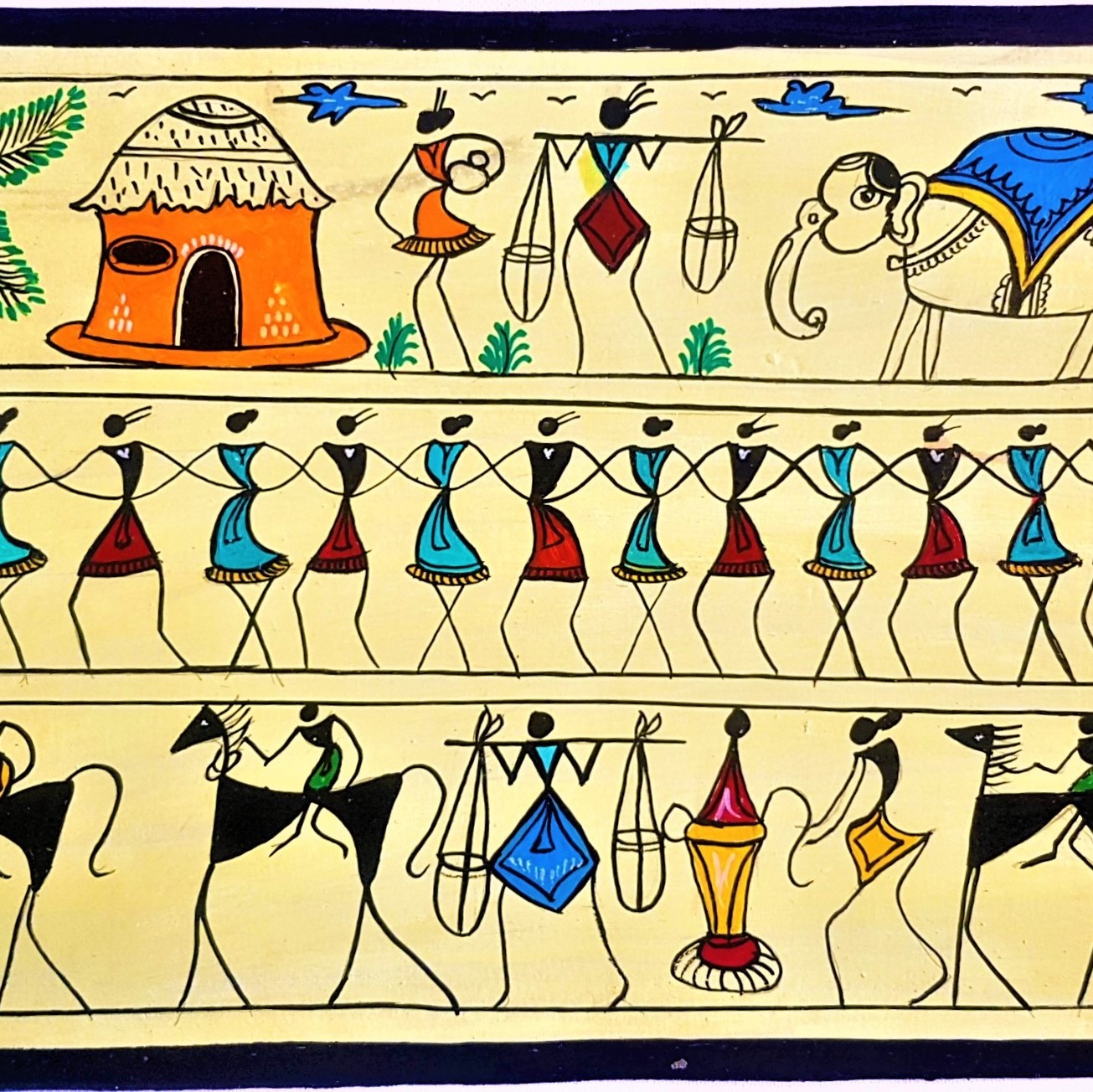 Tribal Painting from Odisha SCP-SZ3-999a