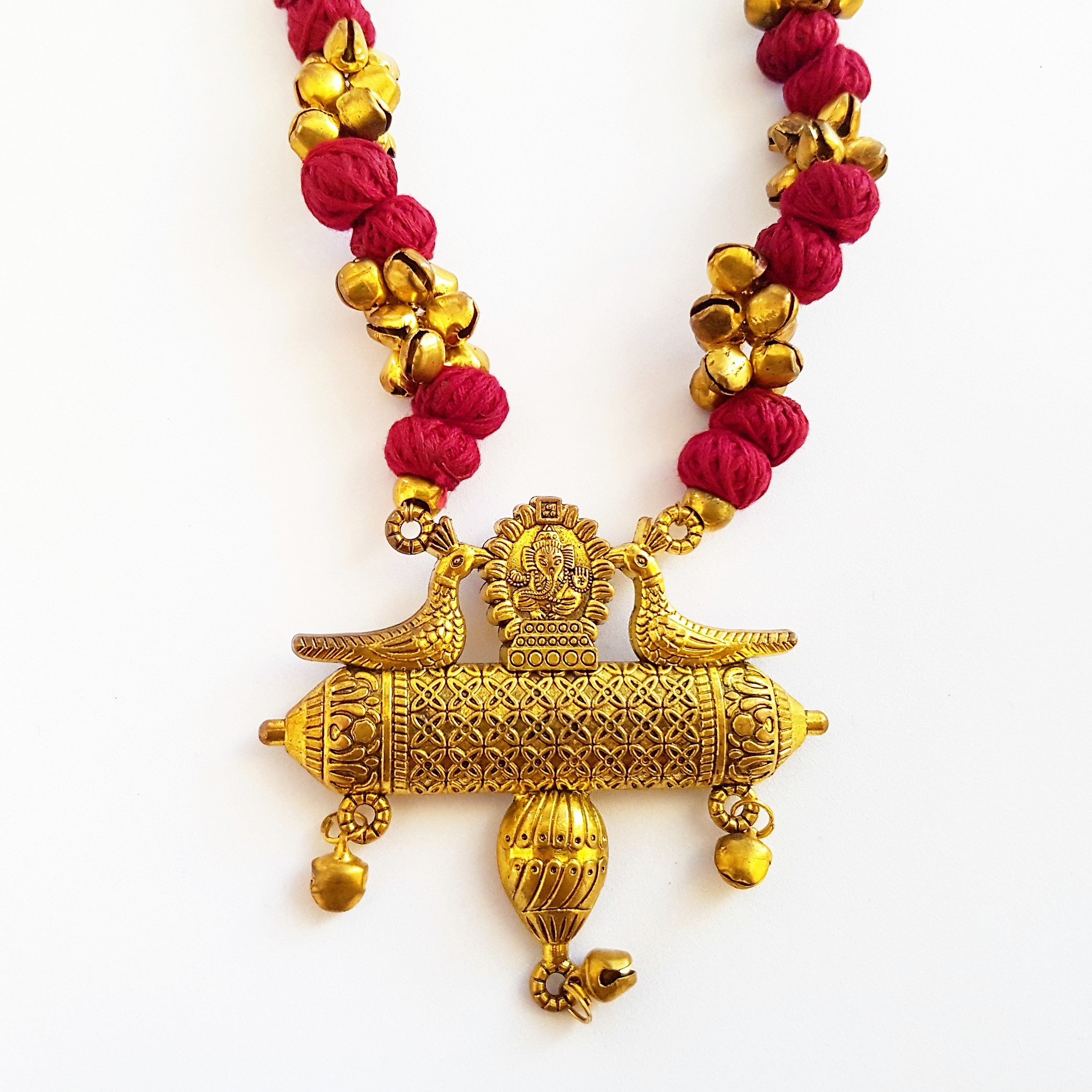 Handmade necklace from Shantiniketan BJ-987a