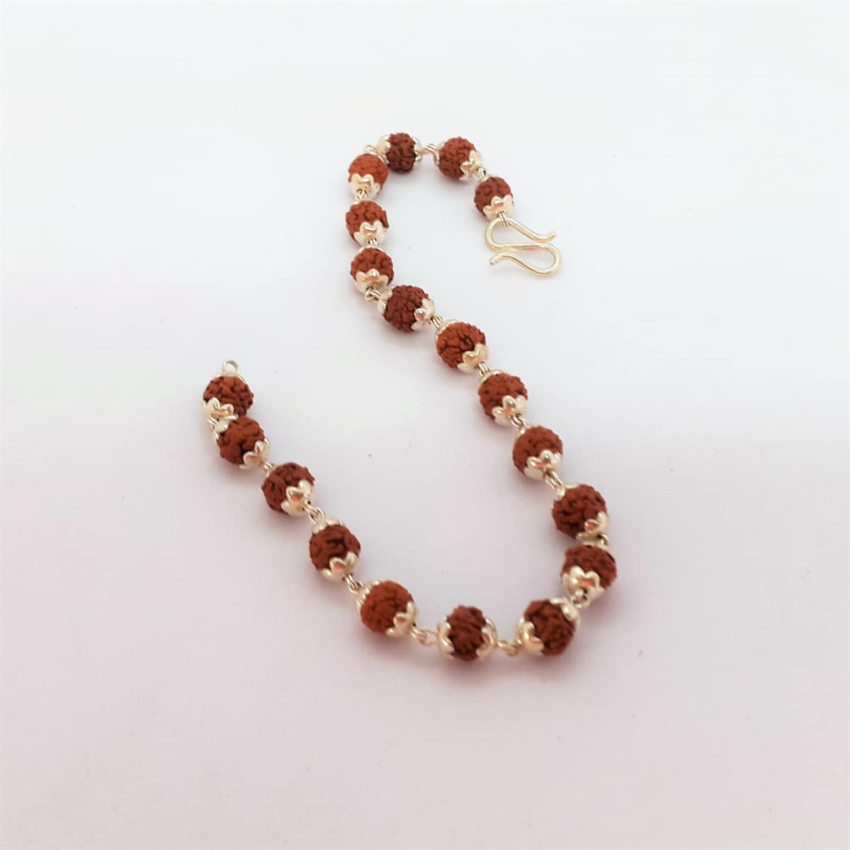 Rudraksh Bracelet encased in Silver SJ-R-BR1a