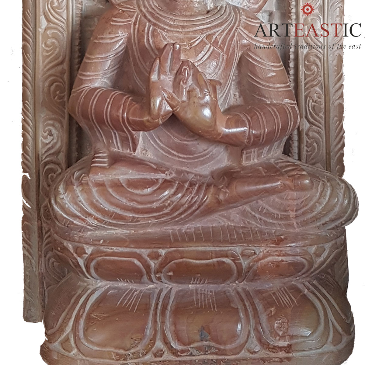 Stone Buddha in Dharma chakra Mudra SC-99-97b
