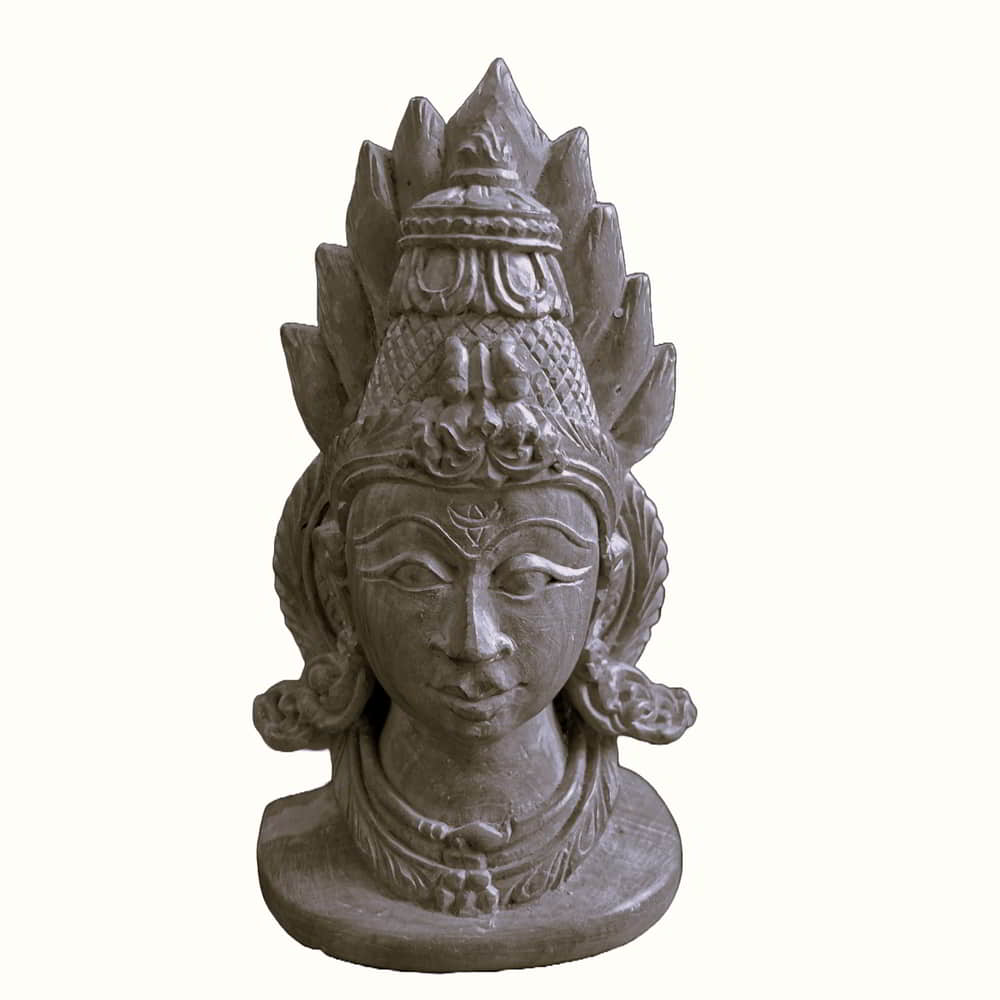 Stone bust of Lord Shiv  S-Stone-334a