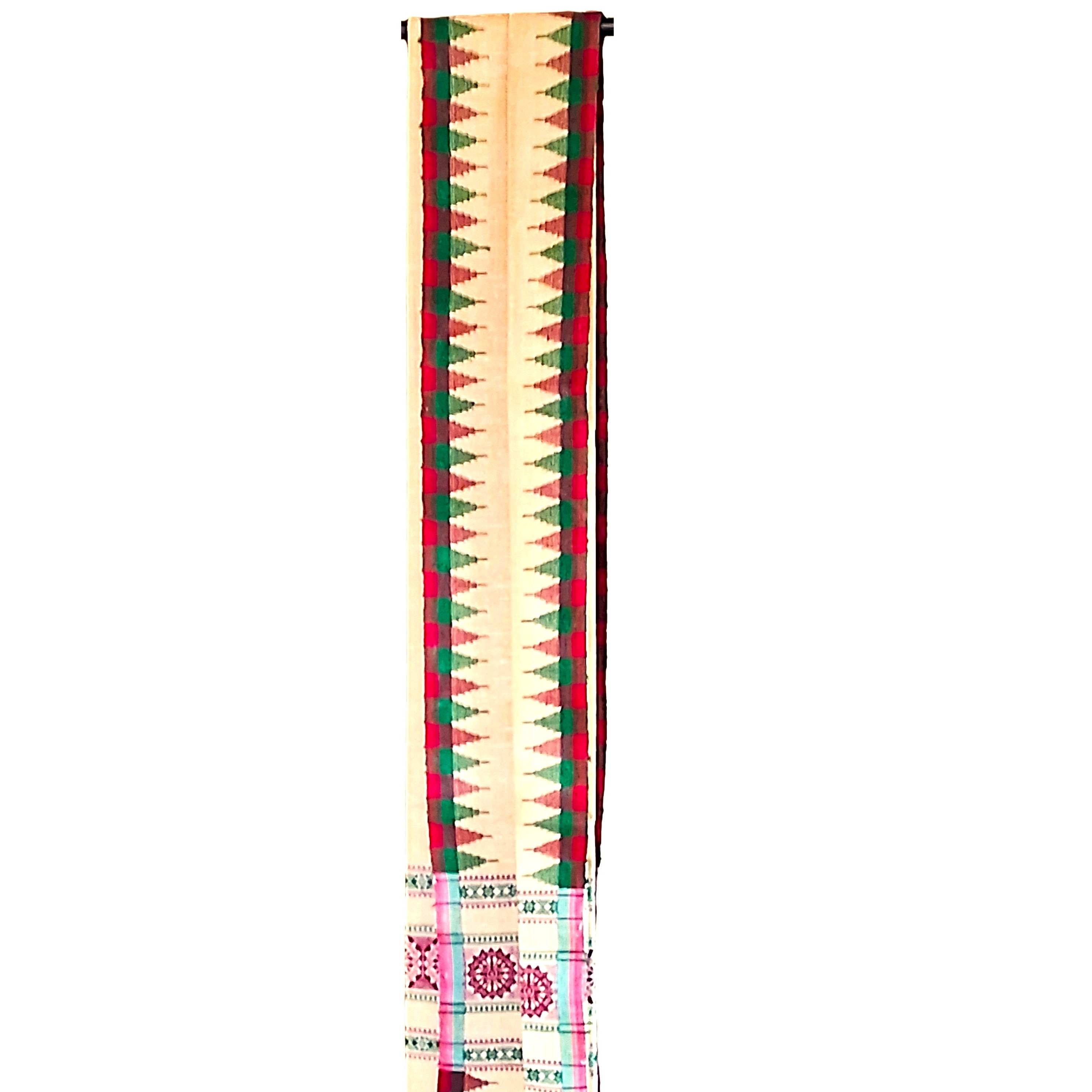 Hand woven Tussar Shawl Uttariya U-COT-049a